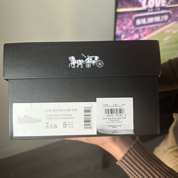 Coach X Mint + Serf Clip Low Top Sneaker In Signature Canvas size 6.5 women - Picture 12 of 16